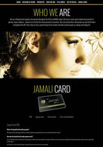 Die Kundenkarte auf der Website vom Kosmetik-Shop Jamali