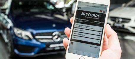 Die Kundenkarten-App im Mercedes Autohaus Schade