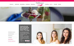 Die Kundenkarte im Beauty/Kosmetik GLAMCosmetic auf der Webseite