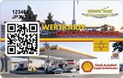 Wertkarte/Geschenkkarte in der Tankstelle Europa-Park-Rasthof