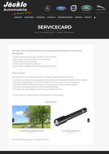 Eine vorbildliche Präsentierung der Bonuskarte im Volvo Autohaus Jäckle