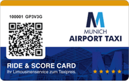 Die Kundenkarte von Munich Airpot Taxi