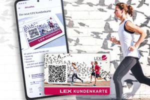 Die Kundenkarte der "LEX LAUFEXPERTEN"