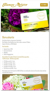 Floristik Meister Kundenbindung Kundenkarte